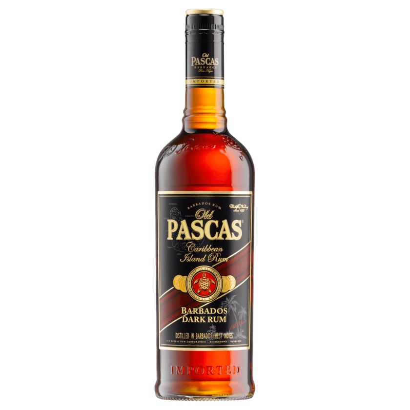 Old Pascas Ron Negro Dark Barbados Rum 0,7l